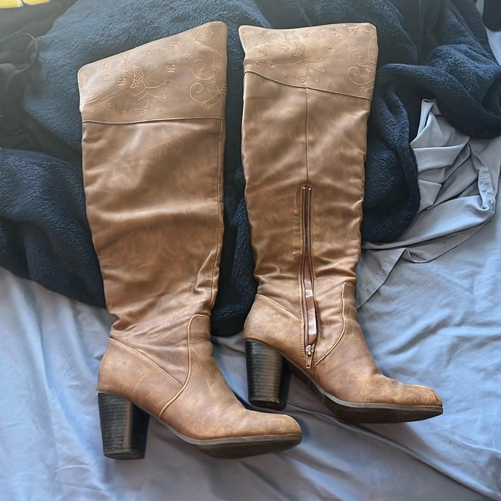 Madden Girl knee high 3” boots